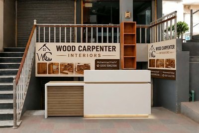 Finished wood furniture pieces at Wood Carpenter Interiors